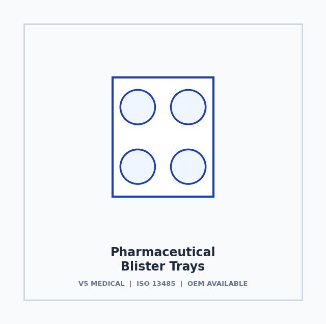 Pharmaceutical Blister Trays - Pharmaceutical Packaging by V5 Medical