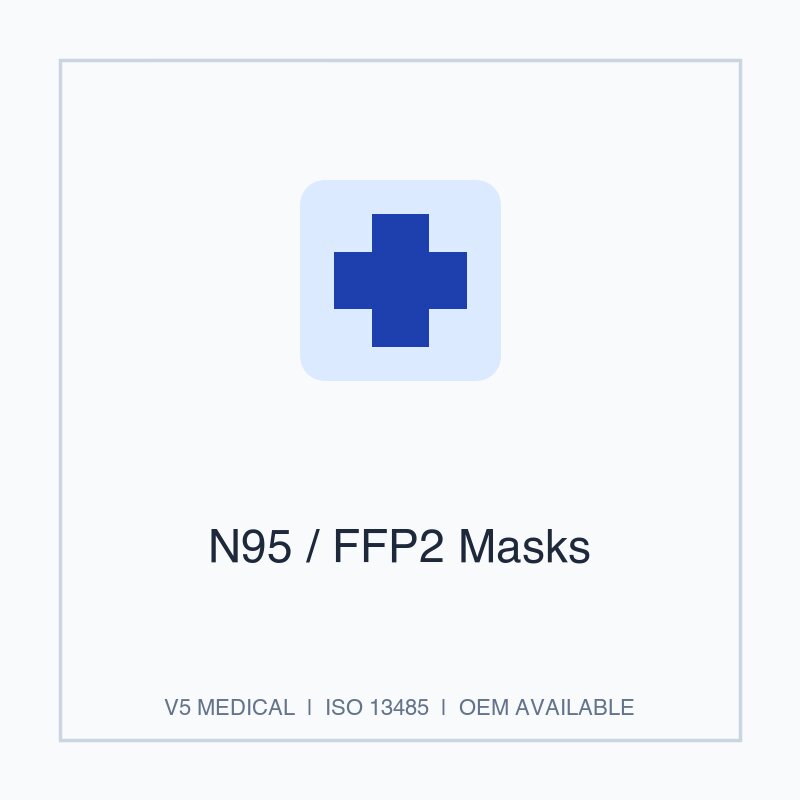 N95 / FFP2 Masks - Protective Equipment by V5 Medical
